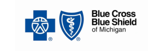 Blue Cross Blue Shield of Michigan logo, a registered trademark of Blue Cross Blue Shield of Michigan