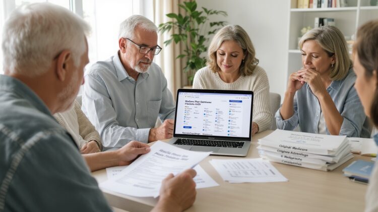 Seniors comparing Medicare plan types and options for 2026